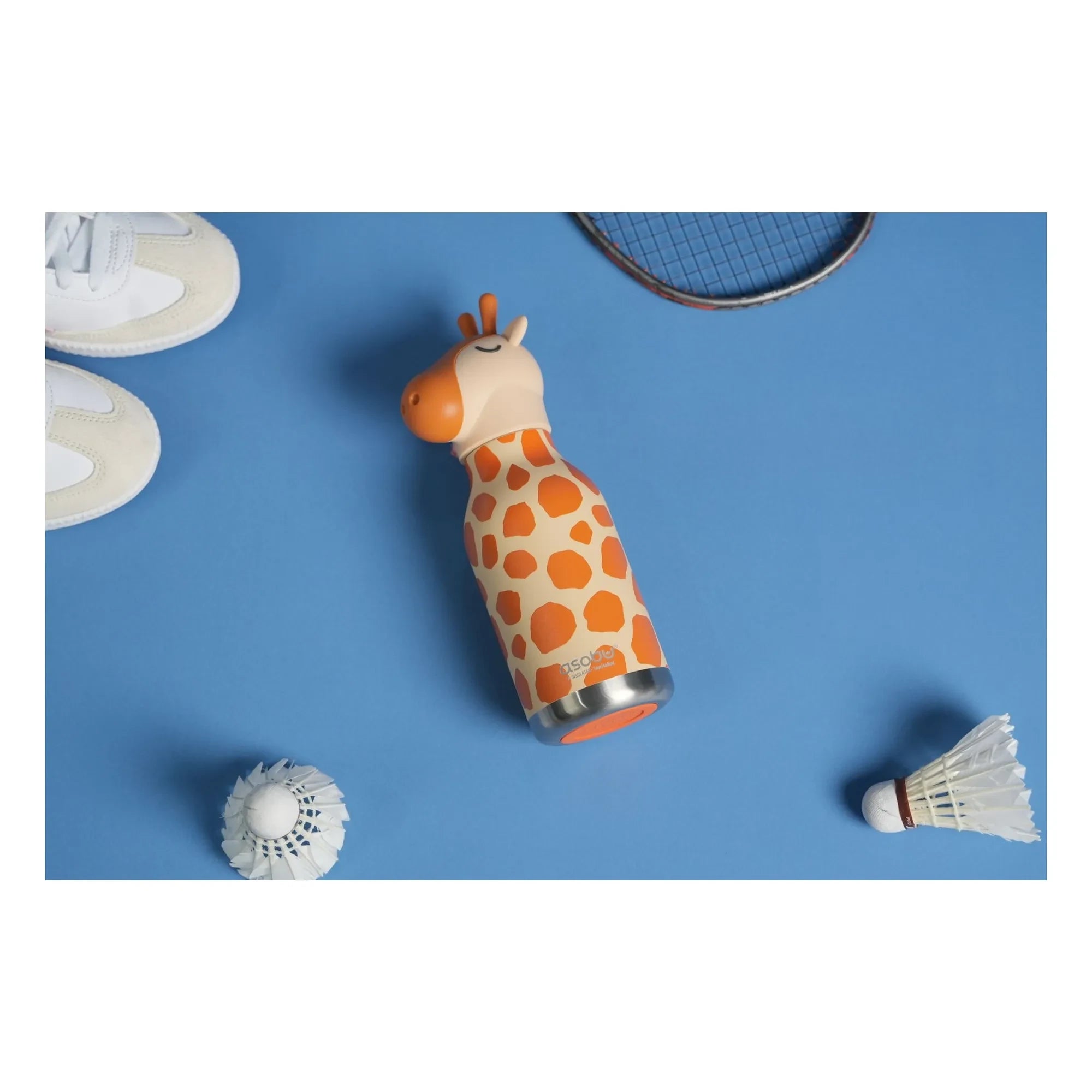 Asobu - Botella de agua de acero inoxidable Giraffe | Naranja