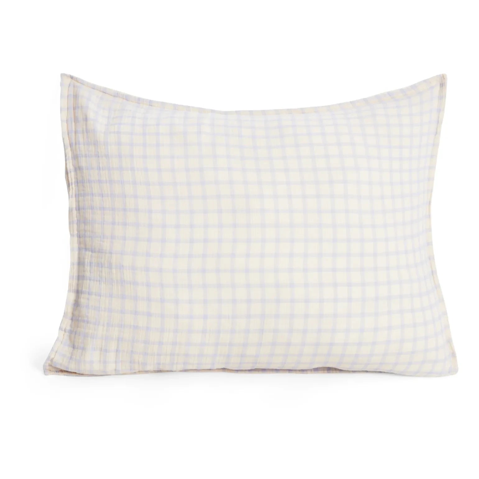 garbo&friends - Funda de almohada Gingham Sky | Azul claro