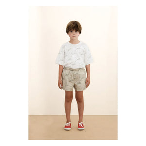 Tinycottons - Pantalones cortos Tiny & Tiny Twill | Beige