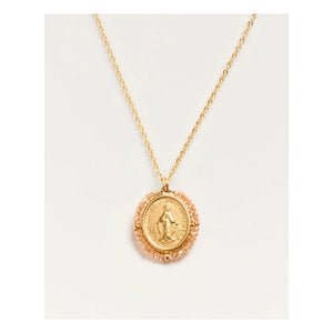 Collar brillante Palas - Santa María | Melocotón