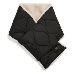Taion - Bufanda militar de plumón reversible | Negro/Blanco