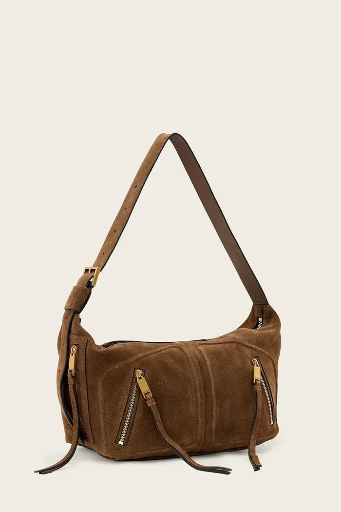 AllSaints bolso hobo de ante para mujer JEAN