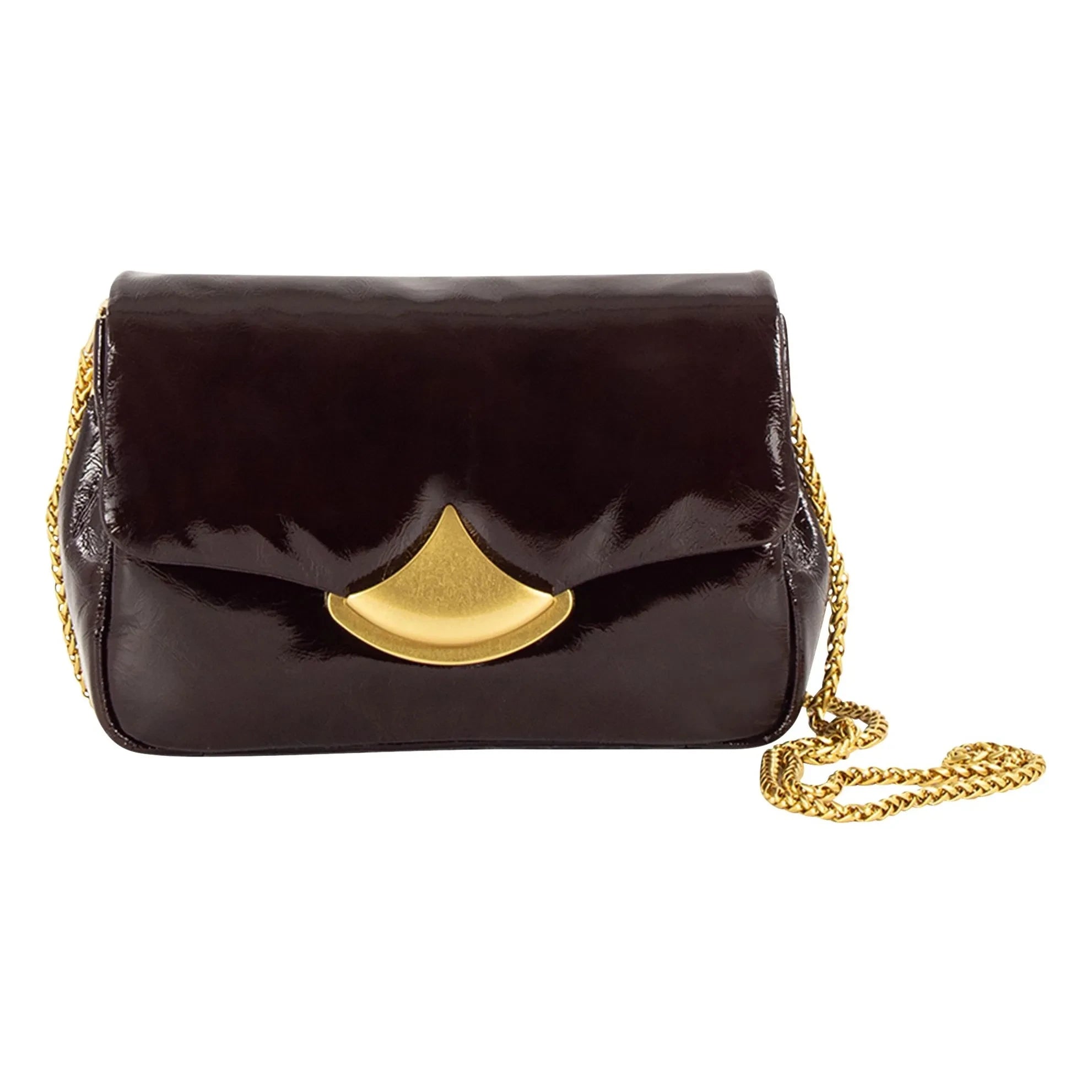 Sessùn - Diviluz Puffy P Bolso de Cuero | Marrón