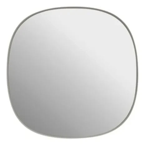 Muuto - Espejo de pared enmarcado 40x40 cm | Gris claro