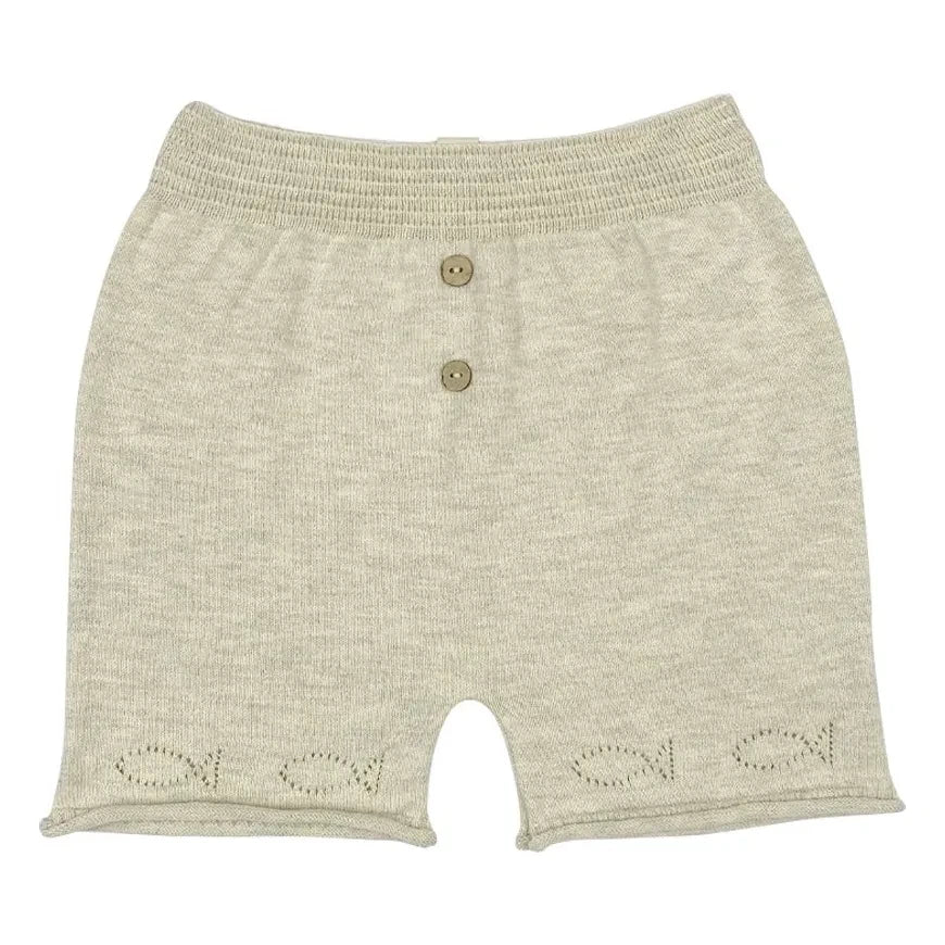 Bayiri - Pantalones cortos de algodón orgánico Little Fish | Gris
