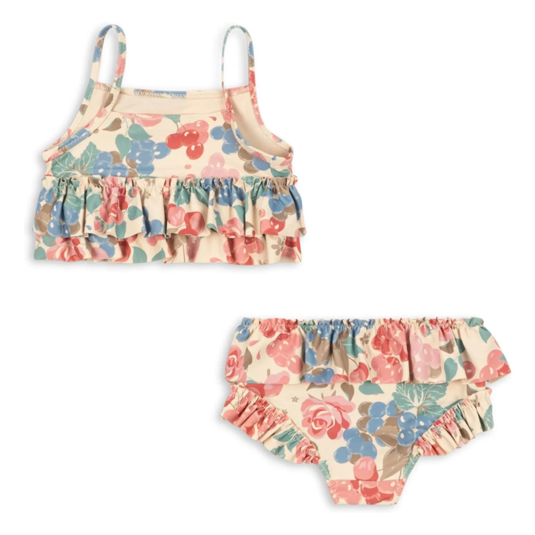 Konges Sløjd - Bañador de fibra reciclada Manuca Fleuri | Beige