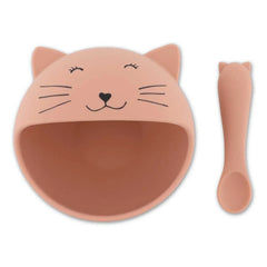 Trixie - Set de comida para bebé Sra. Gata | Rosa