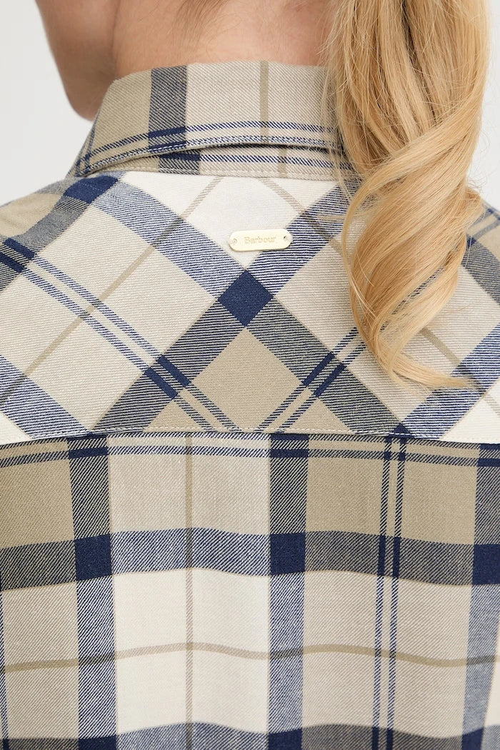 Vestido de lino Barbour Fern