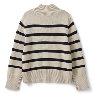 Sofie Schnoor - Jersey de cuello desbocado a rayas Margaretsy | Crudo