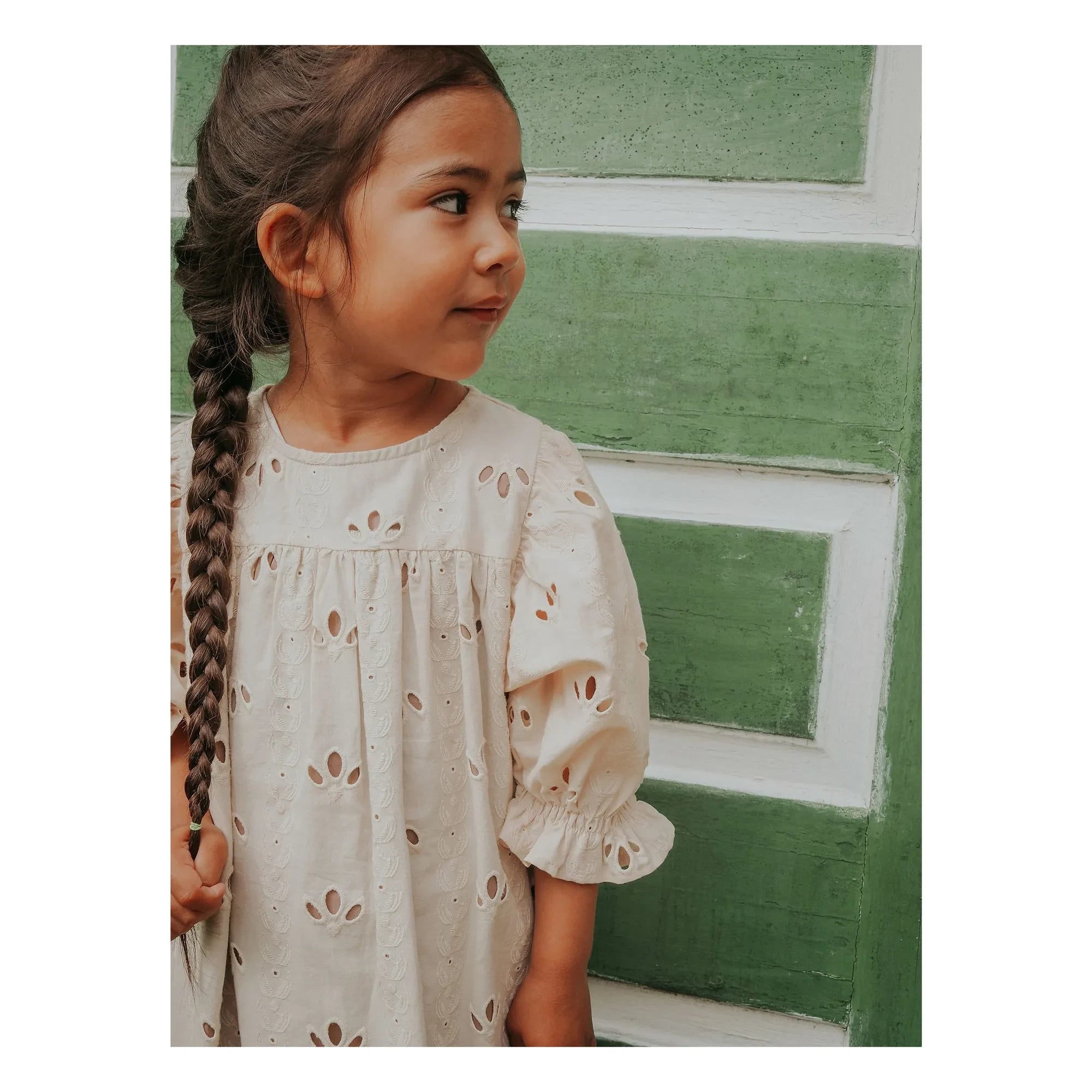 Fliink - Vestido de Cambray | Crudo