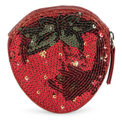 Konges Sløjd - Bolso con Lentejuelas de Fresa | Rojo