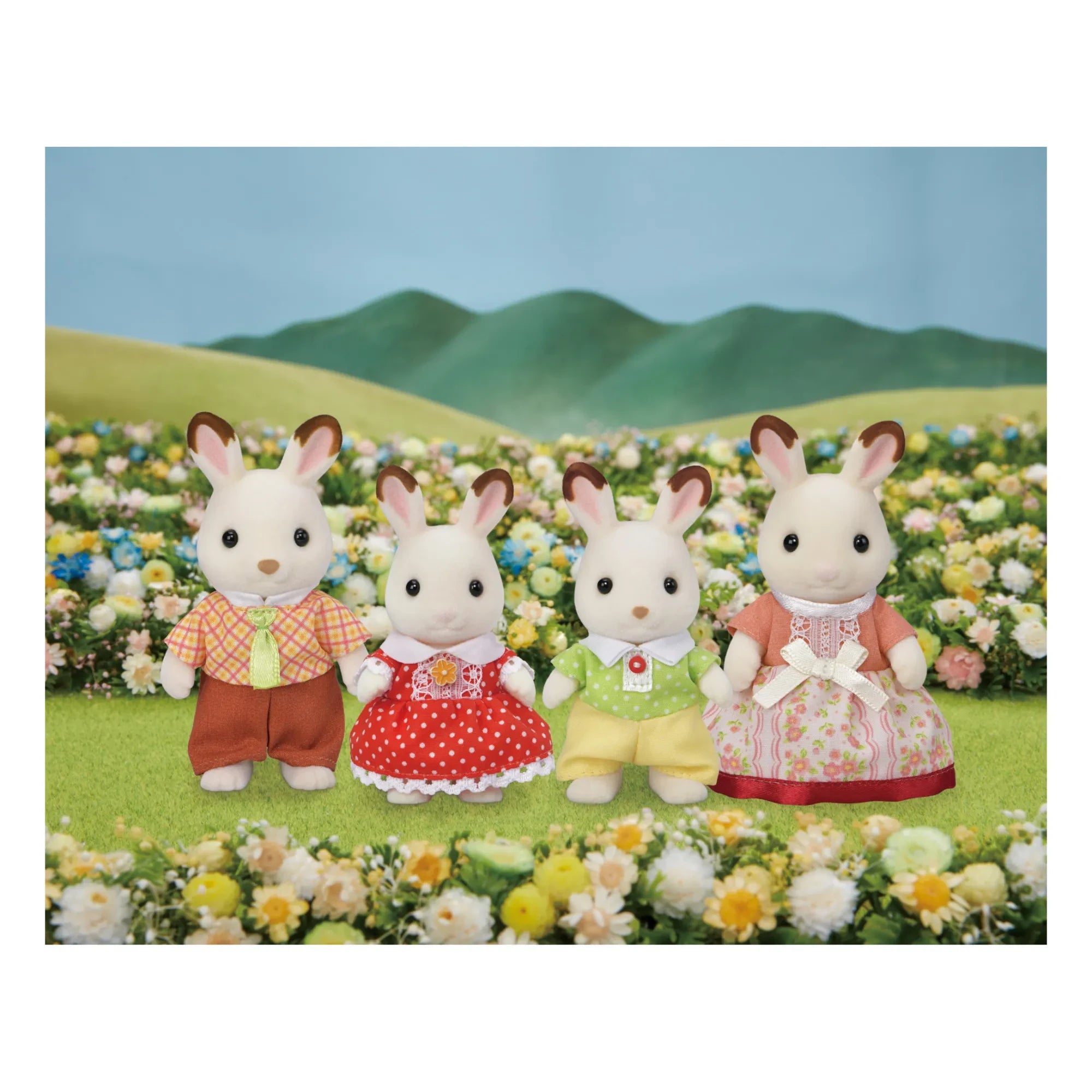 Sylvanian Families - Familia Conejo Chocolate