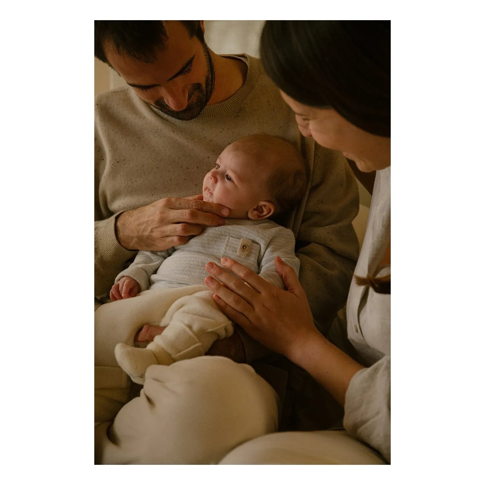 1+ in the family - Belfort Çizgili Tişört | Açık Mavi