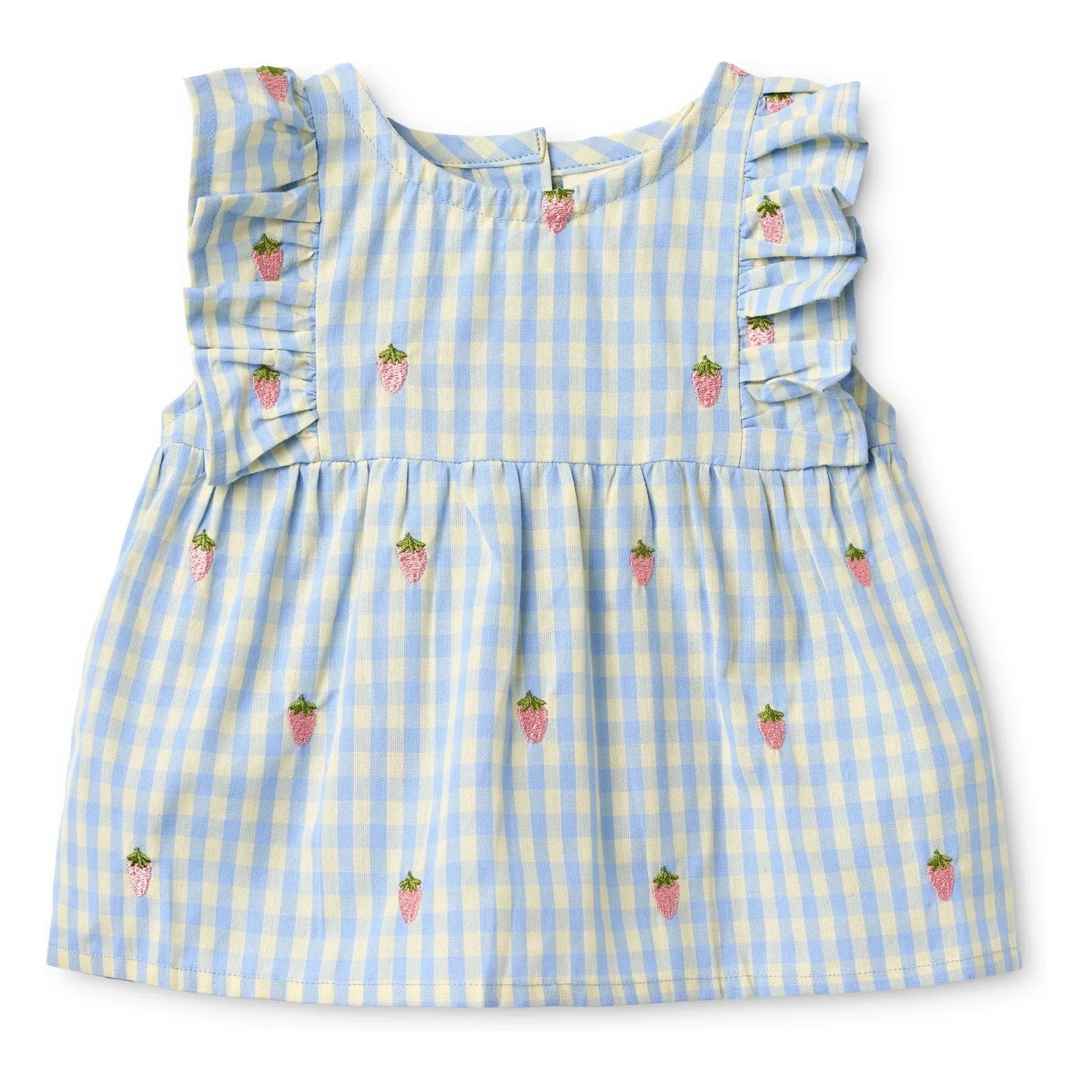 Flöss - Vestido Millie Gingham | Azul claro