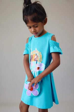 Vestido de algodón para niña Mayoral