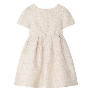 Bonpoint - Vestido Bordado Lilibet Fleurie | Crudo