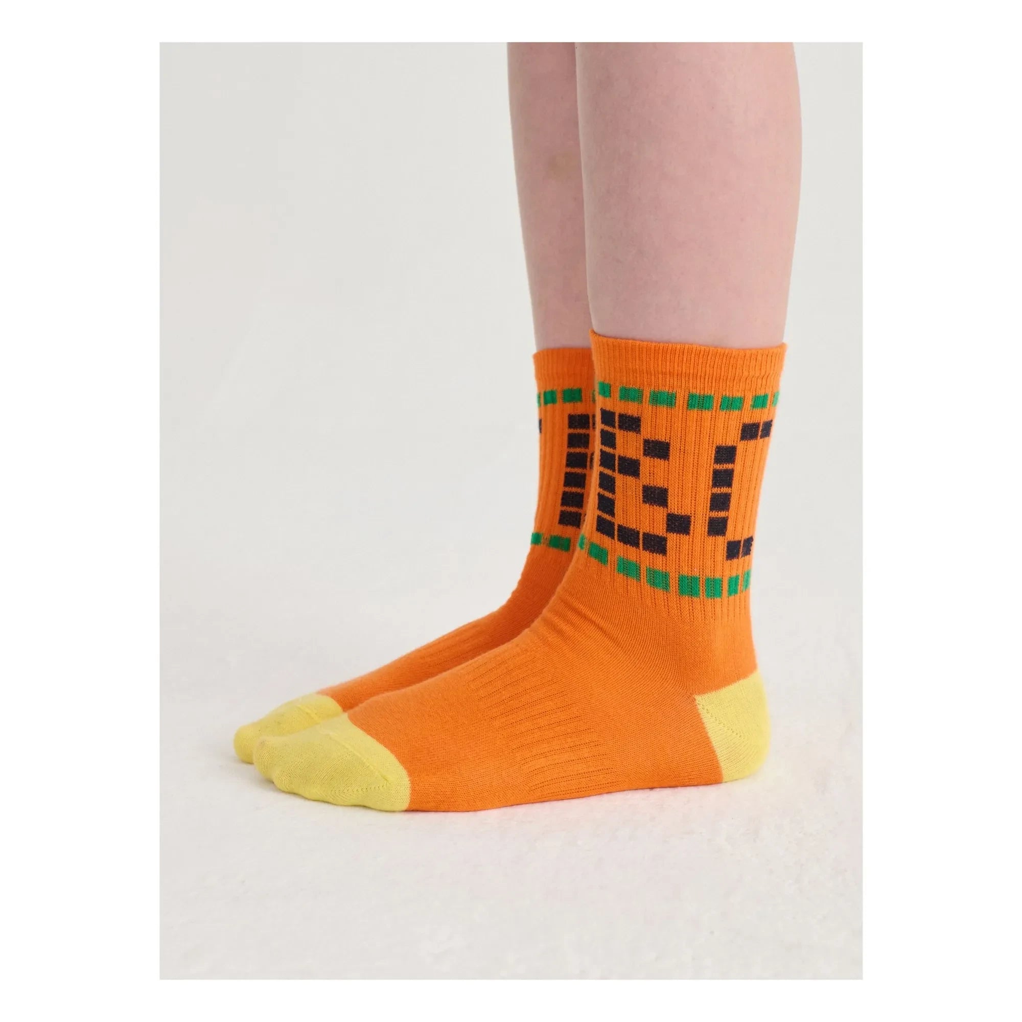 Bobo Choses - Bobo Choses Pack de 2 pares de calcetines de algodón orgánico | Naranja