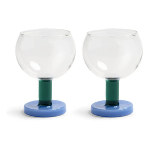 &Klevering - Vasos de Cantina - Juego de 2 | Azul