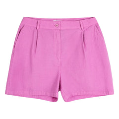 Bobo Choses - Shorts plisados de seersucker de algodón morado