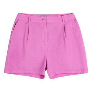 Bobo Choses - Shorts plisados de seersucker de algodón morado