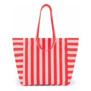 Rose in April - Bolso tote a rayas Elisa | Rojo