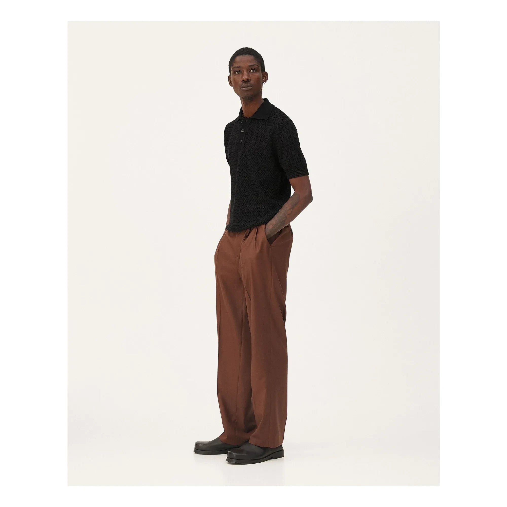 Noyoco - Polo de algodón orgánico Haring | Negro