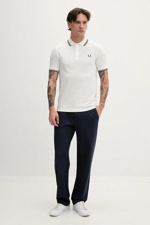 Camiseta de algodón con cuello Twin Tipped de Fred Perry
