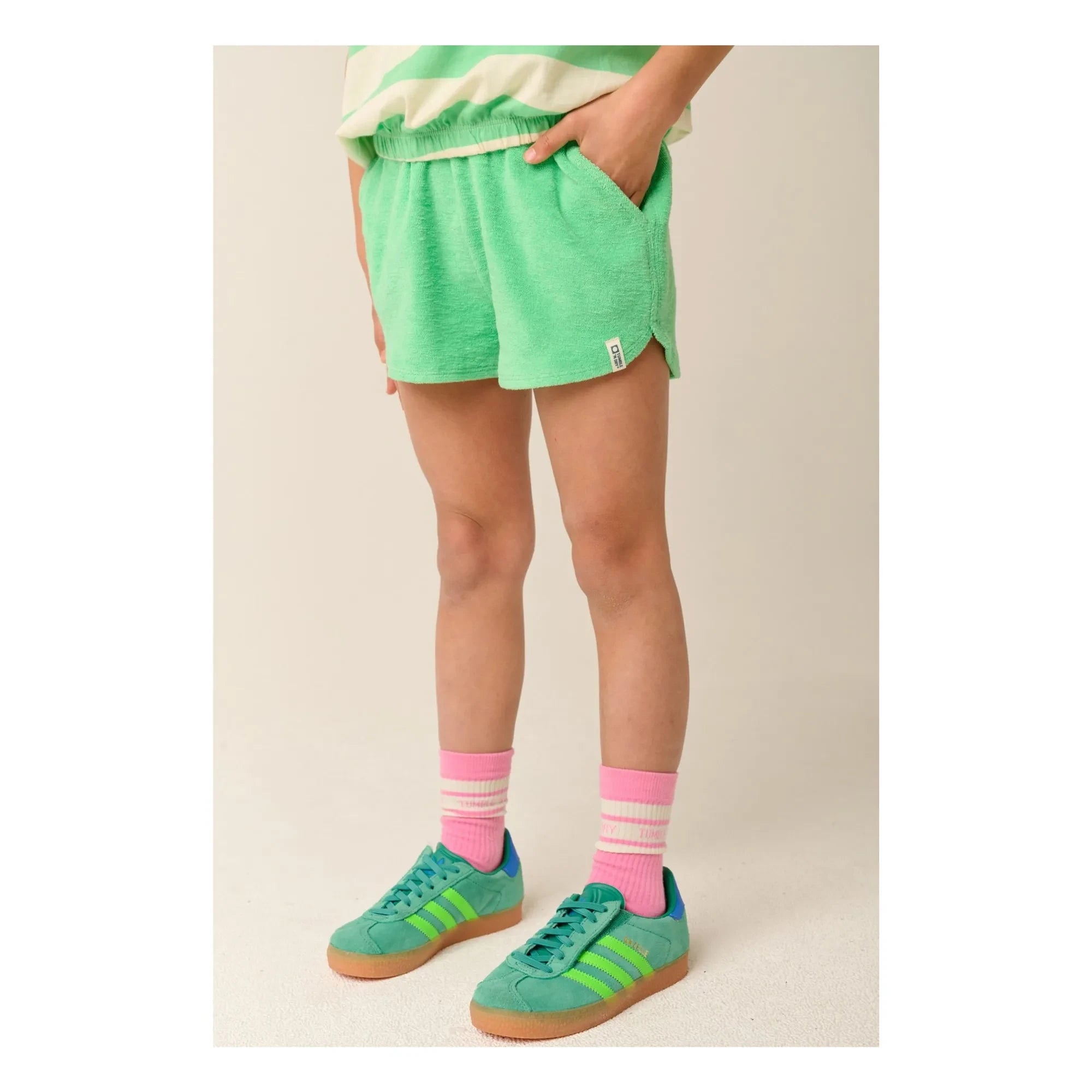 Tumble N'Dry - Pantalones Cortos de Toalla de Algodón Orgánico Paraiba | Verde