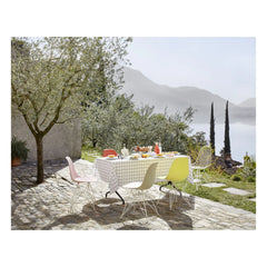 Vitra - Silla de plástico DSR - estructura de epoxi blanco - Charles & Ray Eames | Amarillo limón