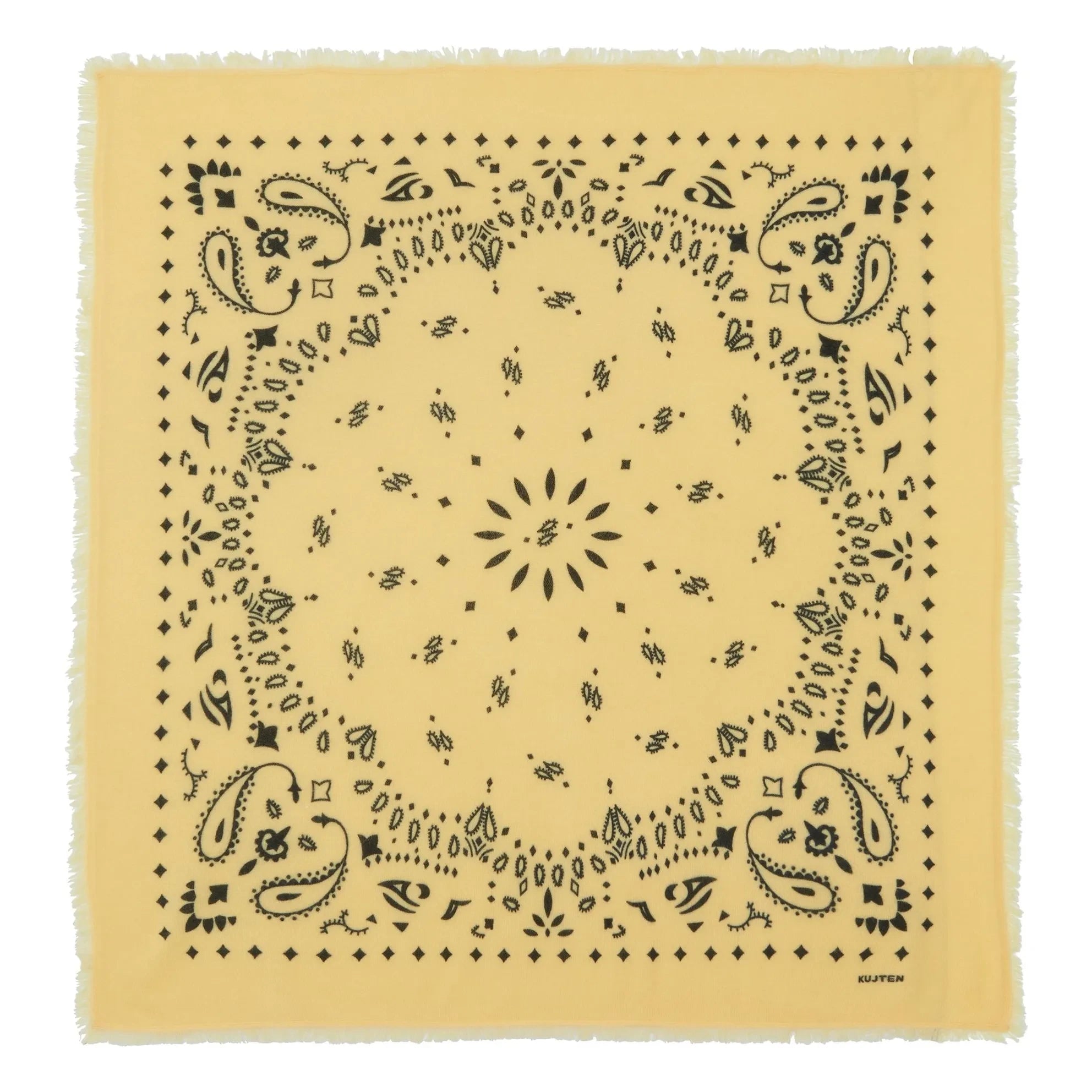 Kujten - Bandana de cachemir Hachiko | Verde anís