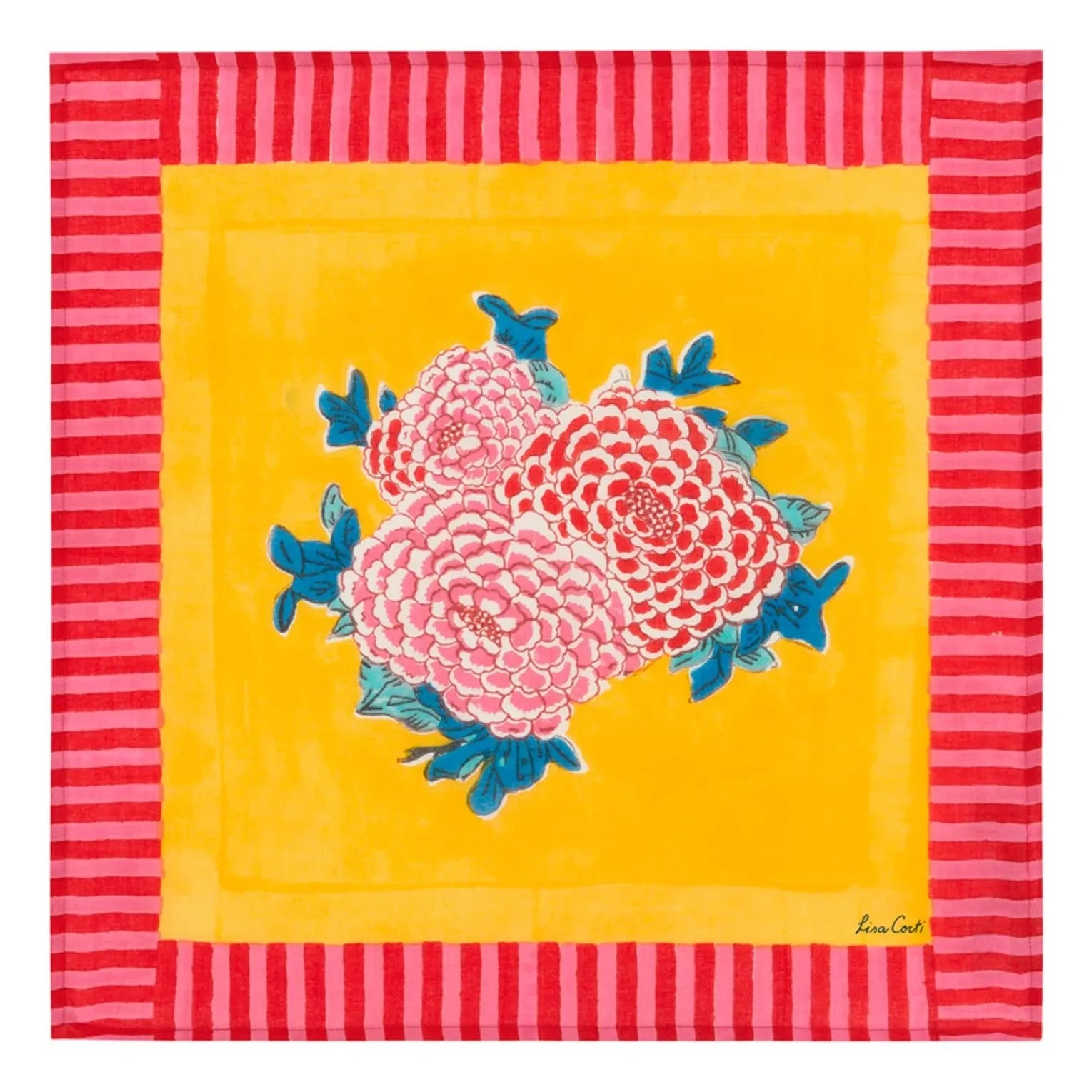Lisa Corti - Servilleta Arabesque Corolla | Amarillo