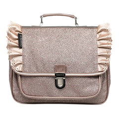 Caramel & Cie - Mochila pequeña con volantes | Cobre rojo