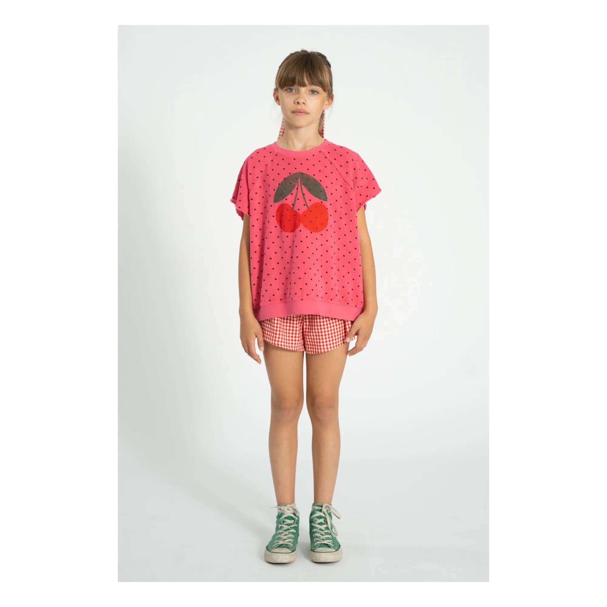 Piupiuchick - Sudadera sin mangas de rizo de algodón orgánico Cherry | Fucsia