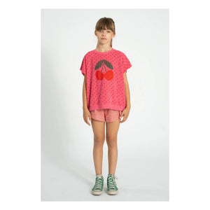 Piupiuchick - Sudadera sin mangas de rizo de algodón orgánico Cherry | Fucsia