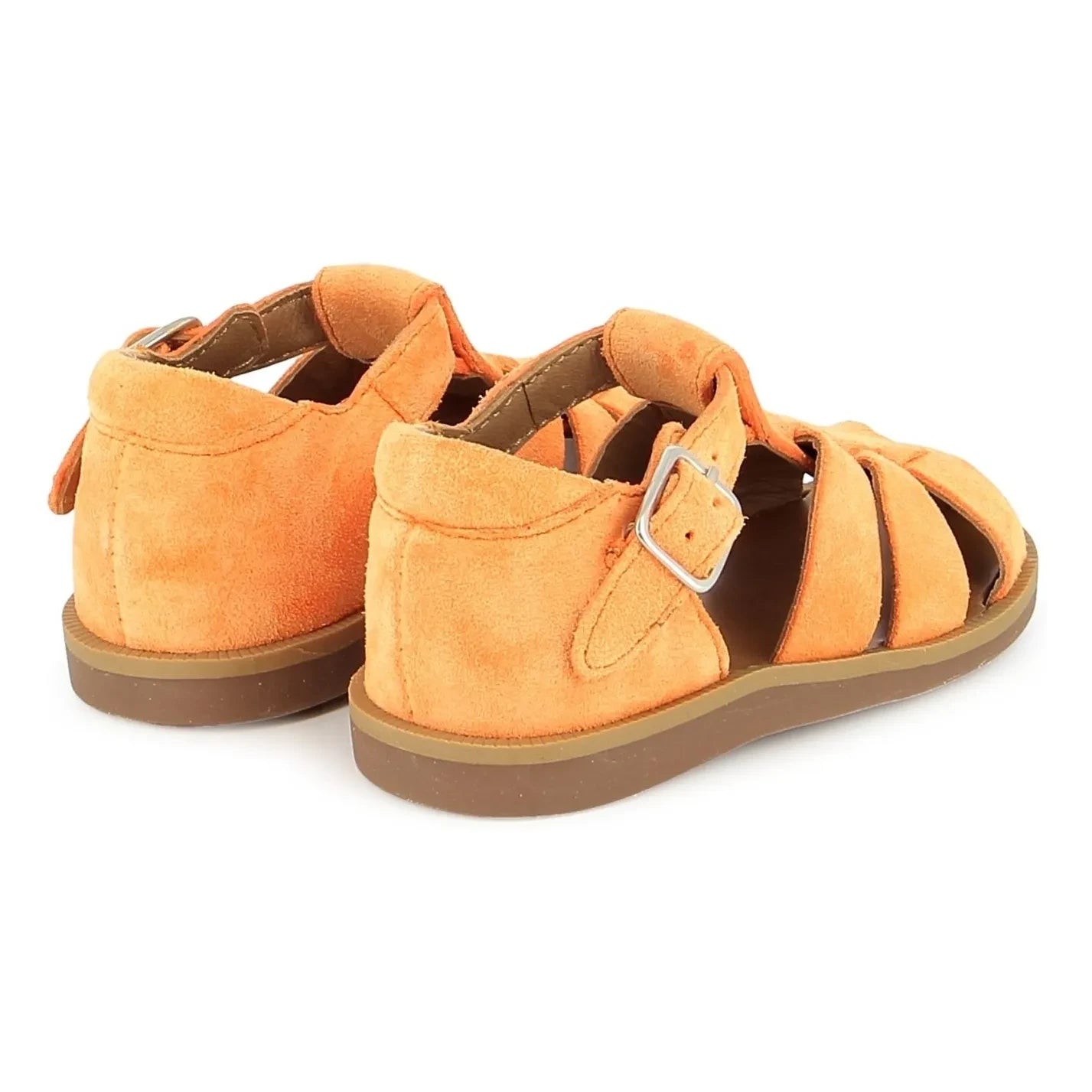 Pom d'Api - Sandalias de terciopelo Poppy Daddy | Albaricoque