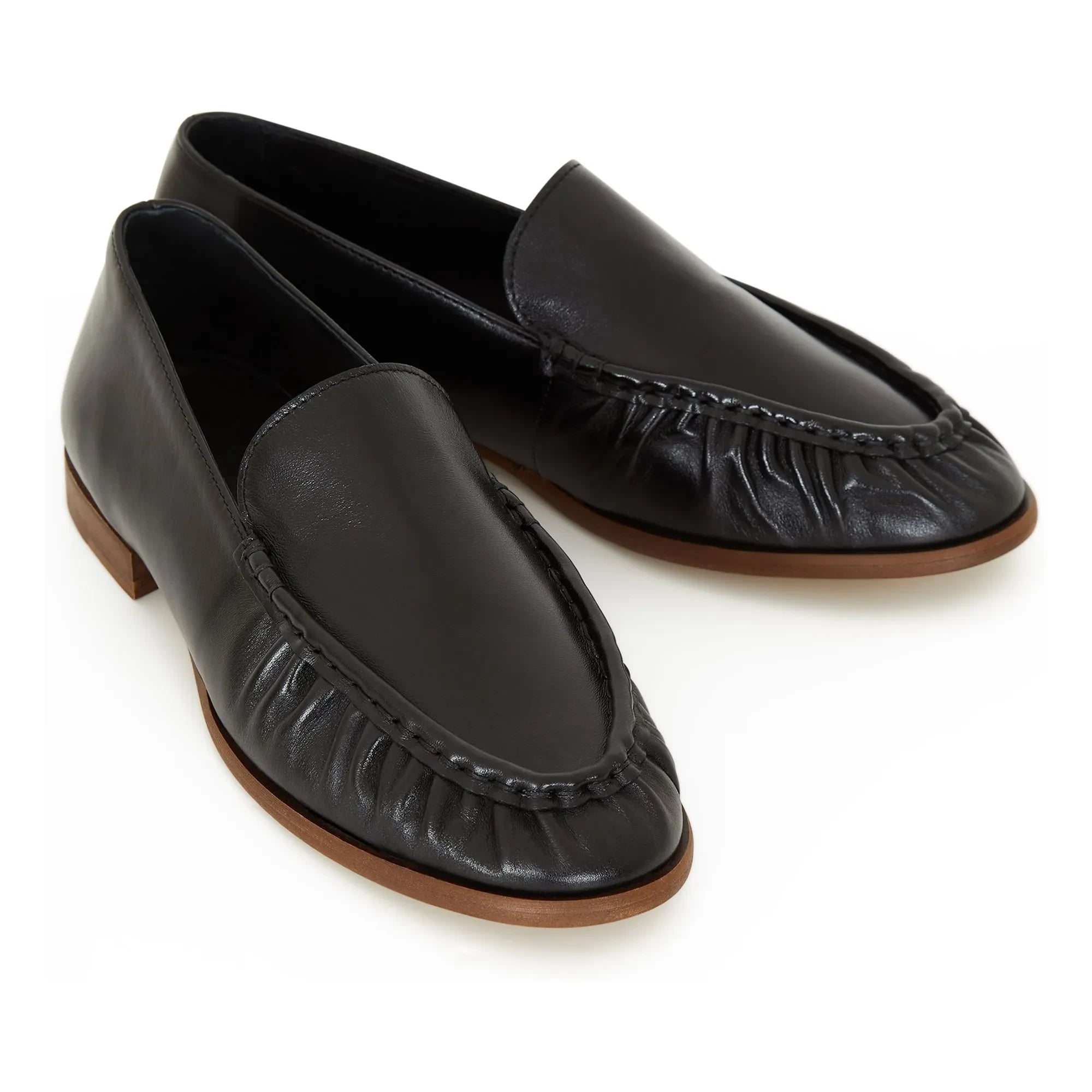 Sessùn - Zapatos Mocasines de Cuero Ayano | Negro