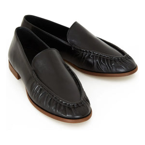 Sessùn - Zapatos Mocasines de Cuero Ayano | Negro