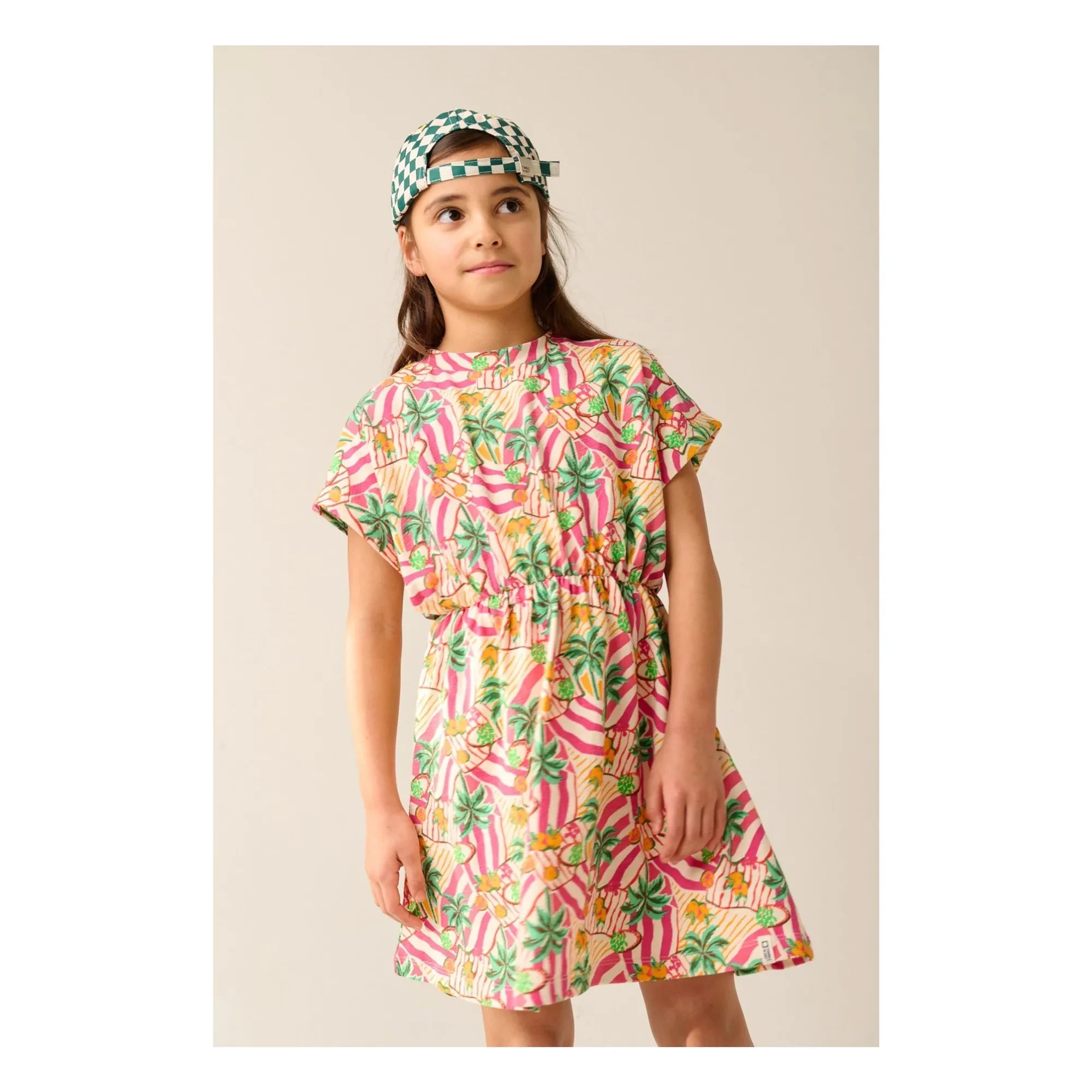 Tumble N'Dry - Vestido Marilia Palm Algodón orgánico | Rosa