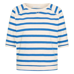 By Bar - Camiseta Neva de algodón orgánico estilo marinero | Azul celeste