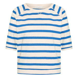 By Bar - Camiseta Neva de algodón orgánico estilo marinero | Azul celeste