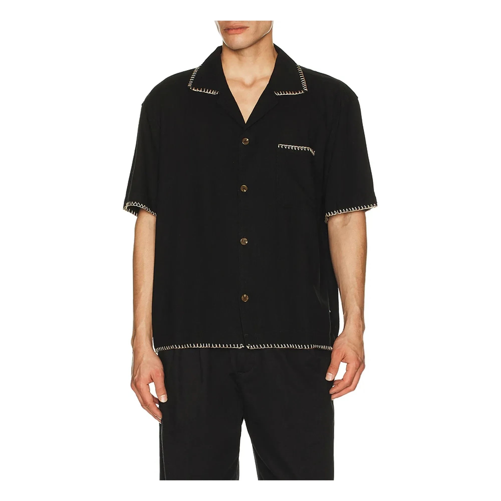 Rhythm - Relaxed Whip Camisa de manga corta | Negro