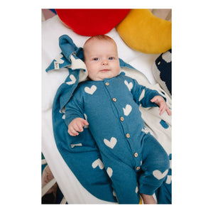 Bayiri - Mono de algodón orgánico adorable | Azul