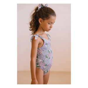 Studio Bohème - Roberta Fleurs Bañador de Algodón Orgánico | Lila
