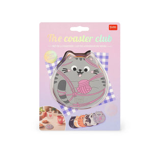 Legami - Set de seis posavasos - Coaster Club - Gato