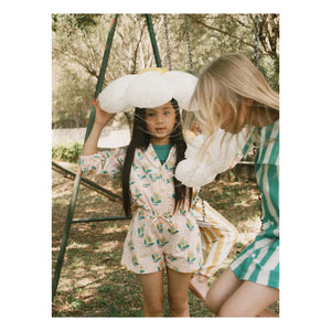 Tinycottons - Chaqueta Flowers | Rosa Claro