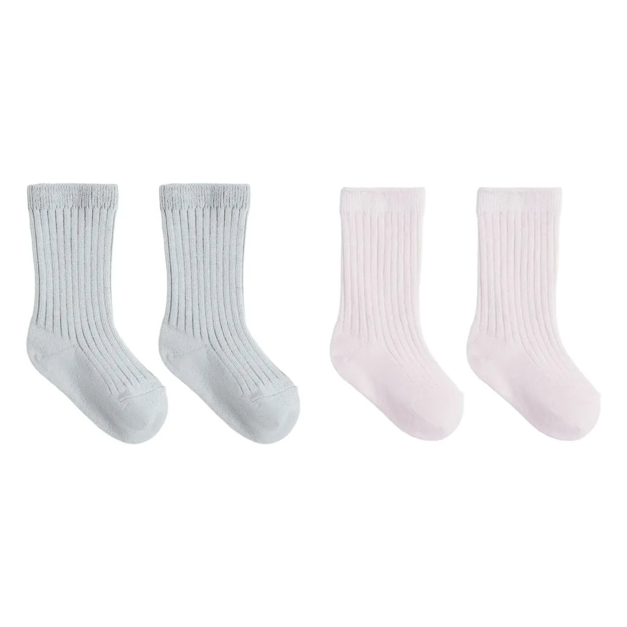 Quincy Mae - Set de 2 Pares de Calcetines de Algodón Orgánico | Azul