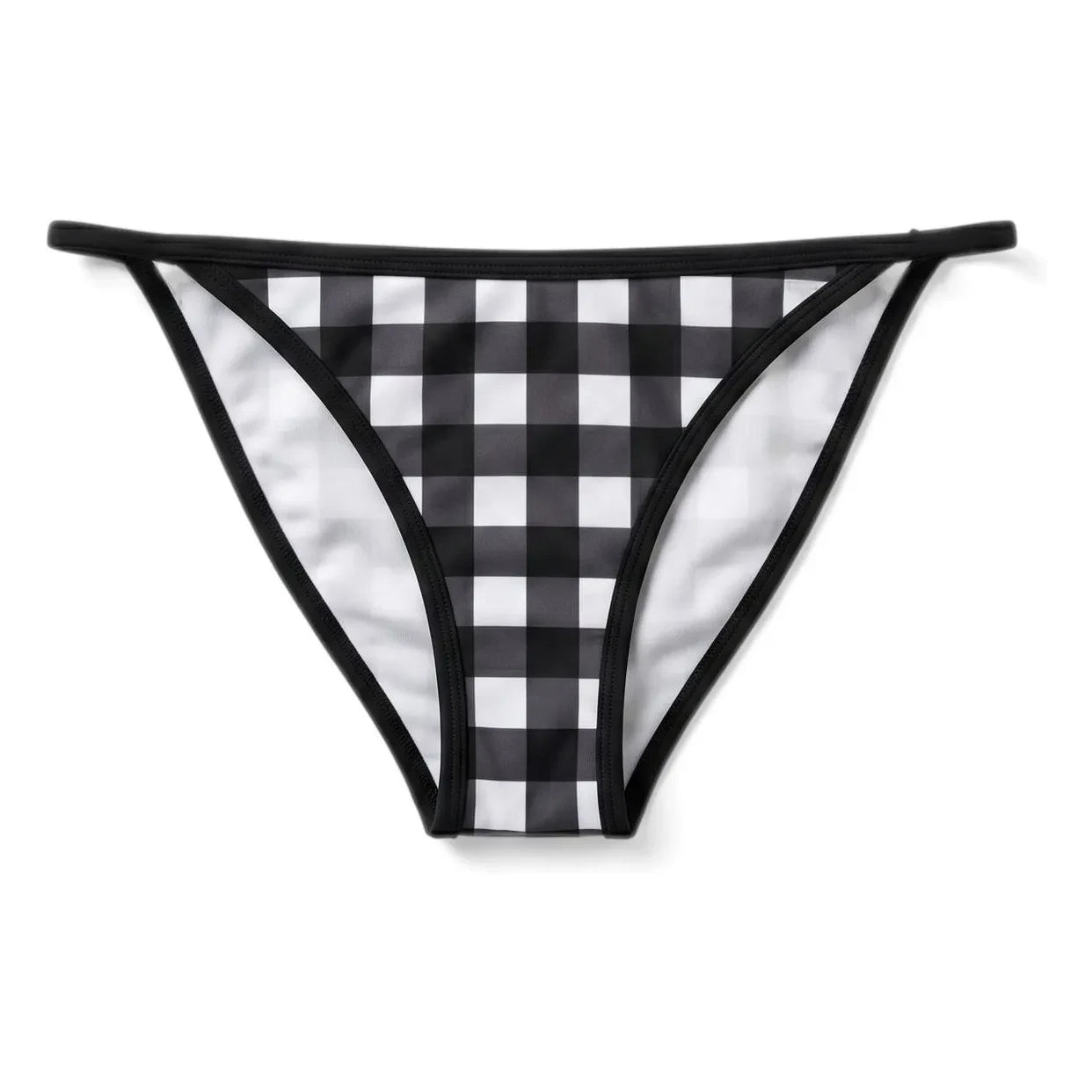 Mujer pequeña - Parte inferior de traje de baño Hilda Plaid | Negro