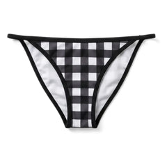 Mujer pequeña - Parte inferior de traje de baño Hilda Plaid | Negro