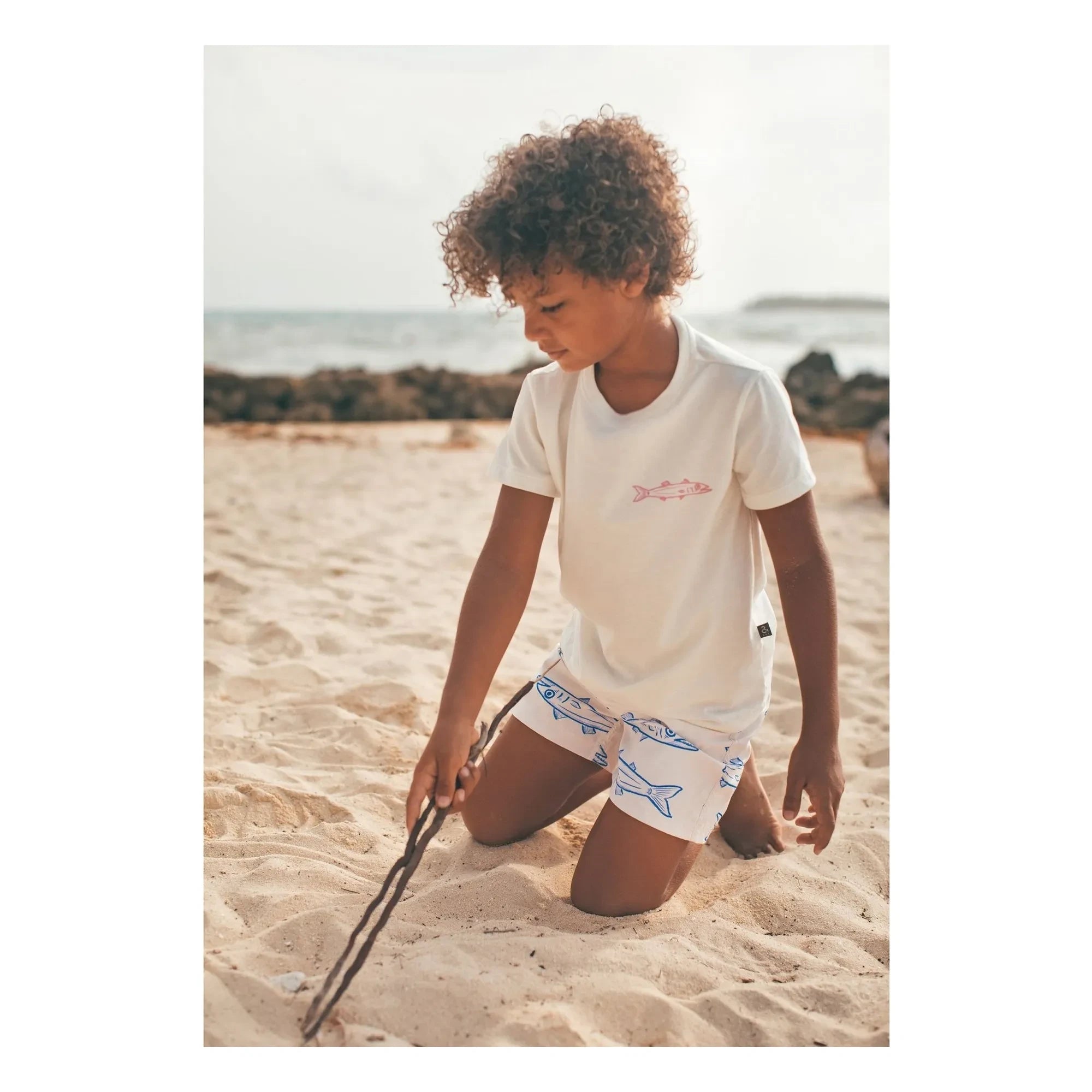 Pepita & Me - Camiseta estampada Barracuda | Blanca