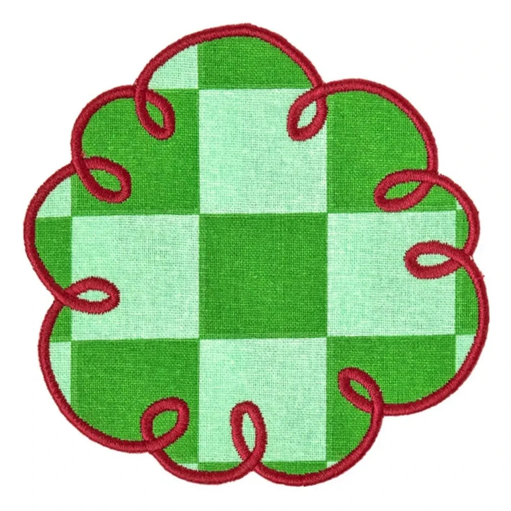 Bitossi - Posavasos de tela escocesa Dama Verde - Juego de 2 | Verde